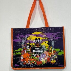 Disney Parks 2024 Halloween Mickey & Friends Pumpkin Reusable Treat Tote Bag NEW